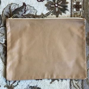 Large Tan Leather AA Pouch